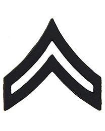 Army E-4 Corporal Subdued Rank Pin
