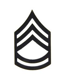 Army E-7 Sergeant First Class Subdued Rank Pin