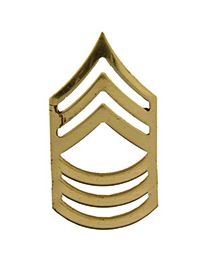 Army E-8 Master Sergeant Gold Rank Pin
