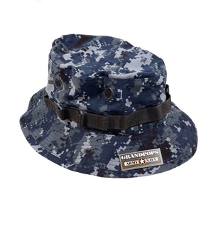 U.S. Navy NWU Blueberries Twill Camo Jungle Hat Made in USA