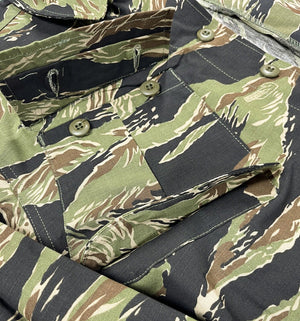 Vietnam Tiger Stripe Camo 100% Cotton Rip-stop Tropical 5th Pattern Combat Jacket