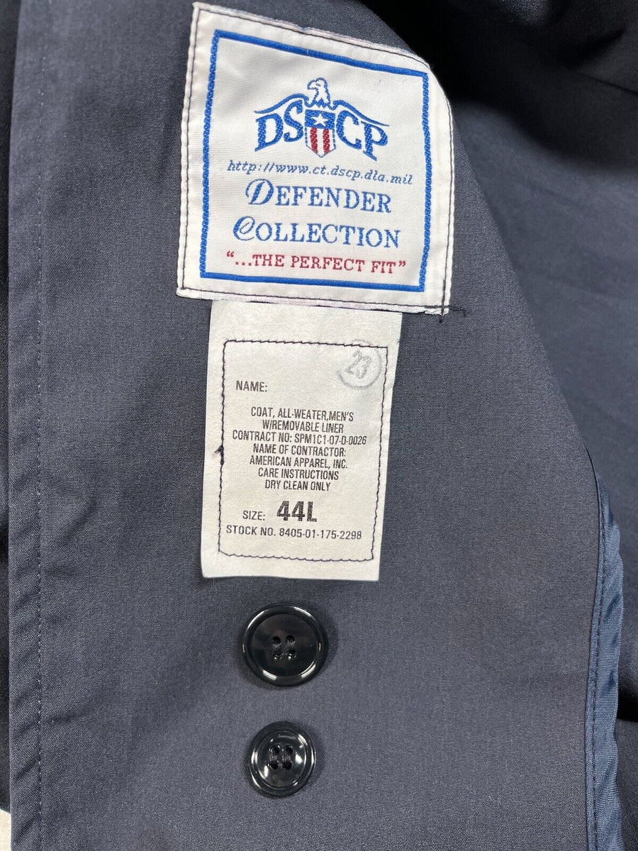 U.S. Air Force Blue Poly/Cotton All-Weather Trench Coat U.S. Air Force Blue Poly/Cotton All-Weather Trench Coat