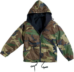 M81 Woodland Waterproof Reversible Lined Jacket W/ Hood
