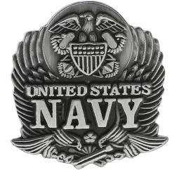 USN United States Navy Logo Pewter Pin