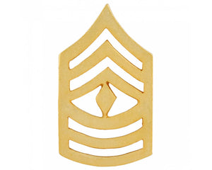 USMC E-8 First Sergeant Satin Gold Rank Pin
