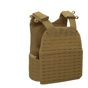 Coyote Brown Laser Cut MOLLE Plate Carrier Vest
