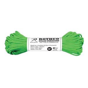 Safety Green Paracord Type III 550 LB