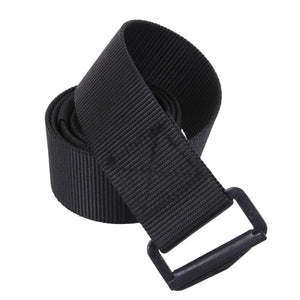 Black Tactical Heavy Duty Adjustable Riggers Uniform Belt 54"