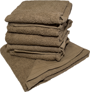 U.S. Military Brown 100% Cotton Towel USED