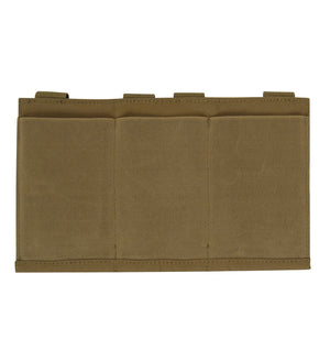 Coyote Brown Lightweight 3Mag Elastic Retention Pouch