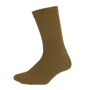 Coyote Brown Athletic Crew Socks