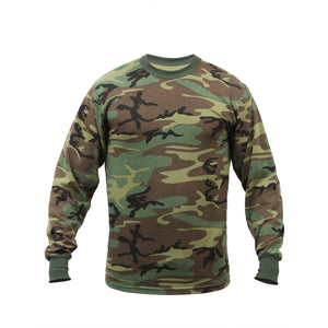 Woodland Long Sleeve Camo T-Shirt