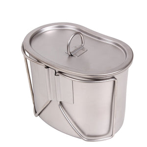Stainless Steel Canteen Cup & Cover Set