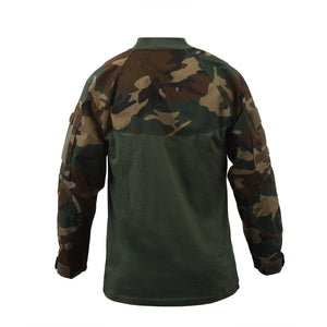 Woodland Camo Military NYCO FR Fire Retardant Combat Shirt