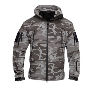 Black Camo Special Ops Tactical Soft Shell Jacket