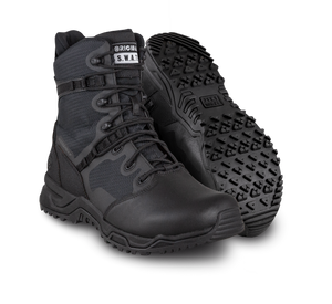 Alpha Fury 8" Polishable Toe Side-Zip WP Black