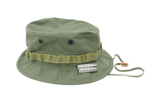 Vietnam 2" Short Brim OD Green Jungle Hat Ripstop Made In USA New Reproduction