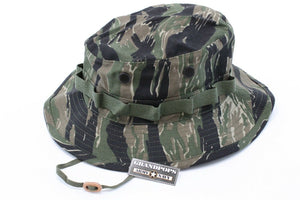 Dark Tiger Stripe Jungle Hat Made In USA