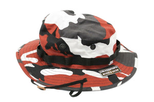 Red Camo Boonie Hat Made In USA