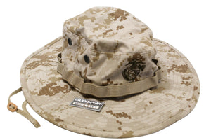 USMC Desert MARPAT EGA Jungle Hat Wide Brim 3" Made In USA