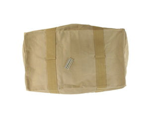 U.S. Military Tan G.I. Type Canvas Parachute Cargo 1 Pocket Traveling Bag