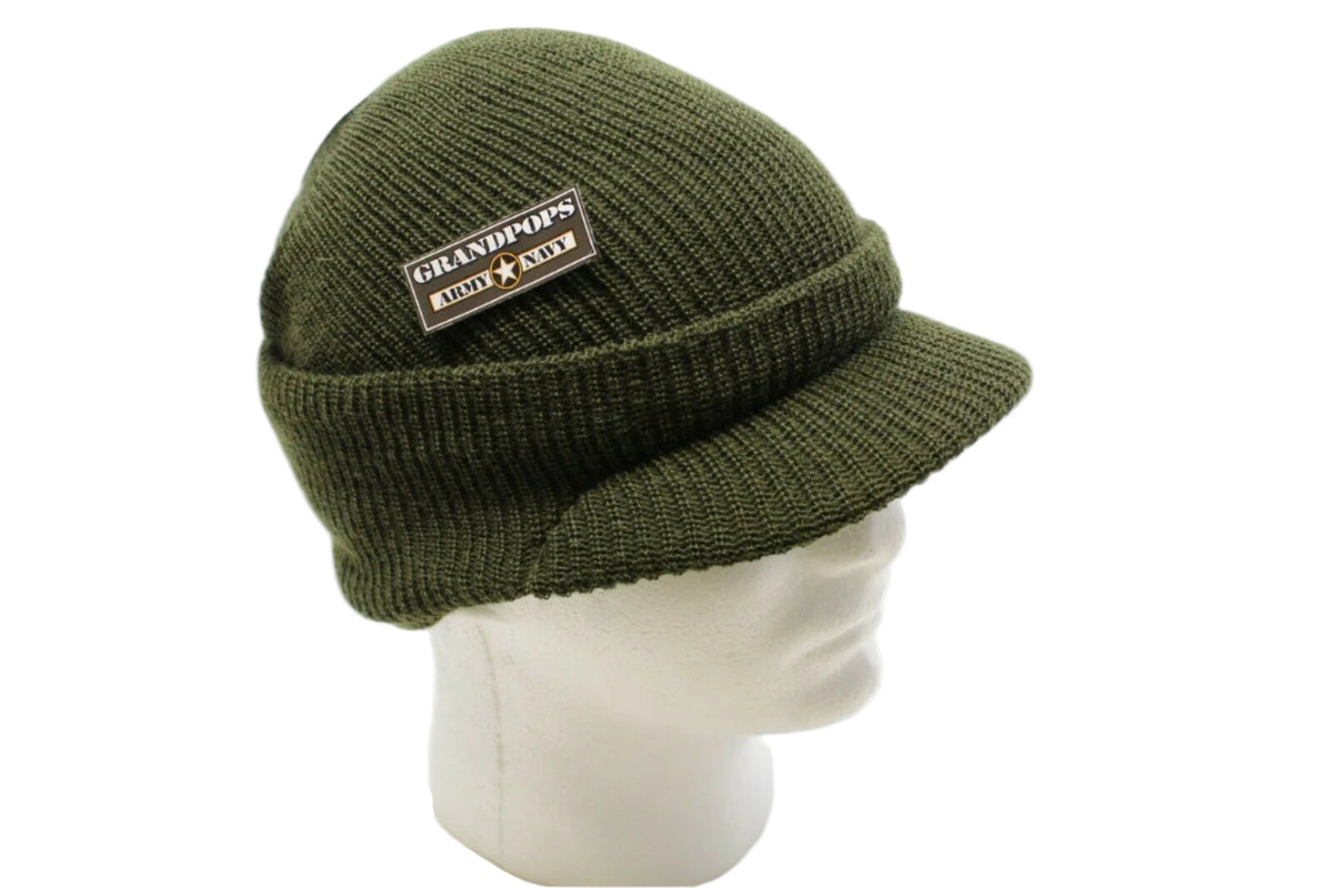 OD Green Jeep Cap Wool Made In USA – GRANDPOPSARMYNAVY