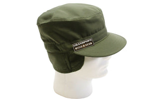 OD Green Patrol Cap With Earmuffs Ripstop Made In USA