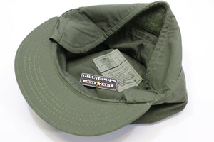OD Green Patrol Cap With Earmuffs Ripstop Made In USA