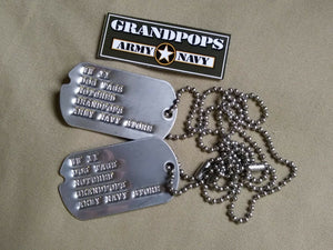 WW2 CUSTOMIZED U.S. MILITARY DOG TAGS