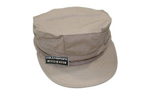 USMC Khaki 8 Point 2-ply Nylon Cotton Ripstop Top Stitch No Insignia