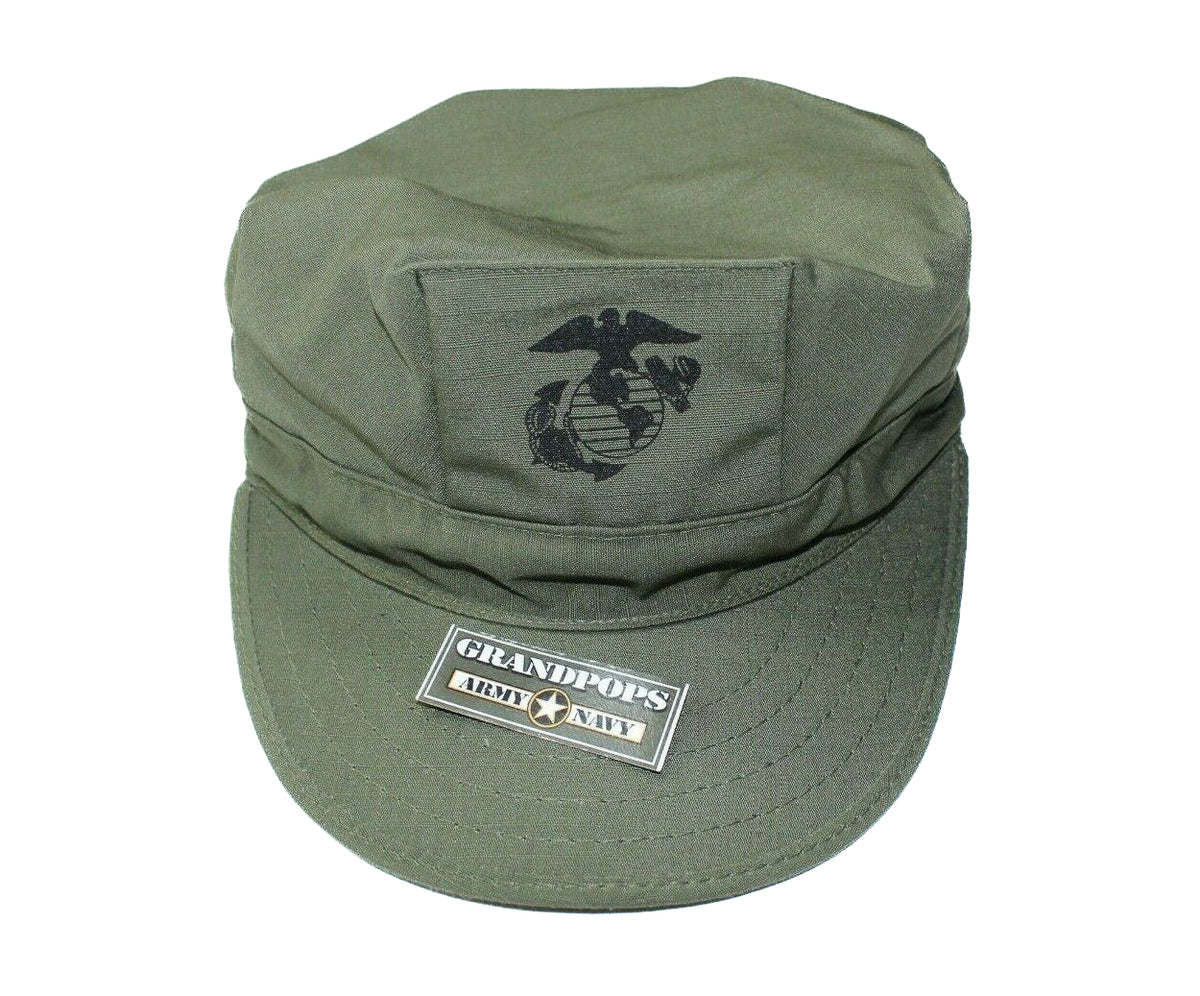 thumbnail image 2 of Military Style USMC Lightweight OD Green Cap – Vintage Army Cap, One Size 2 of 2