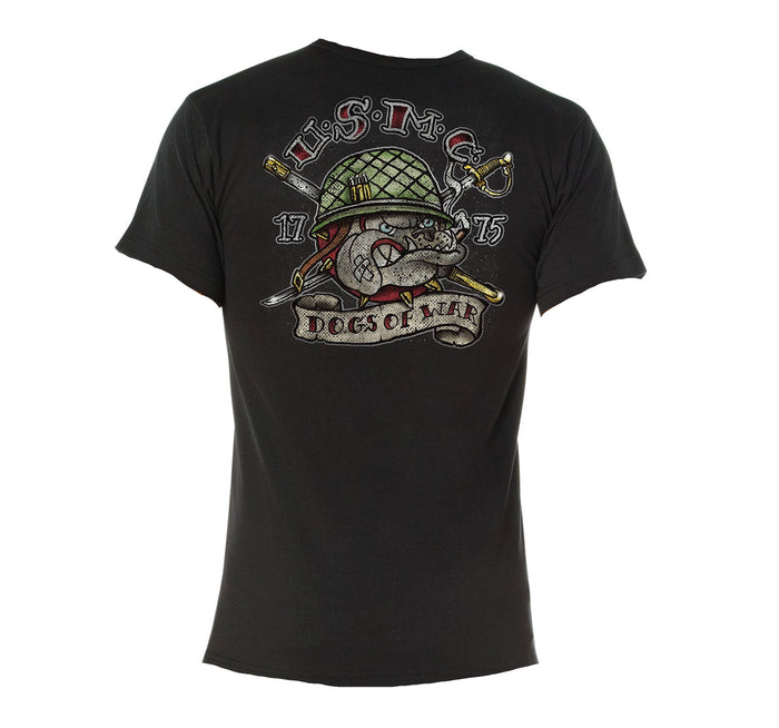WW2 Black USMC Bulldog T-Shirt