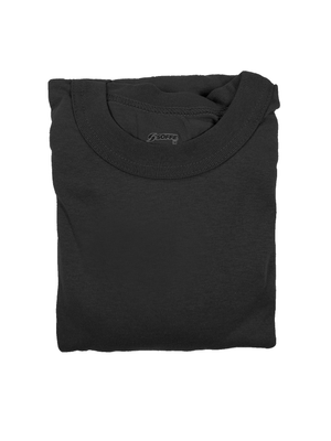 Soffe Military Shirt 100% Cotton Ring Spun Crew Neck Black