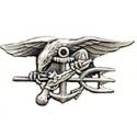 USN Navy Seal Trident Pewter Pin