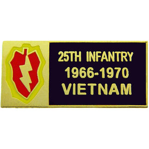 25th Infantry Division 1966-1970 Vietnam Tour Pin