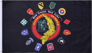 Vietnam Veteran "Our Cause Was Just" Flag 3' x 5'