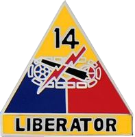 14th Armored Division (Liberator) Insignia Pin