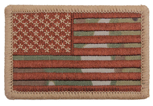 Multicam American Flag Iron On/Sew Patch
