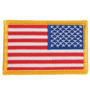 RWB Reverse American Flag Iron On/Sew Patch