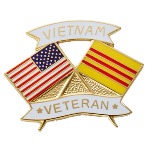 Vietnam/USA Veteran Flag Pin