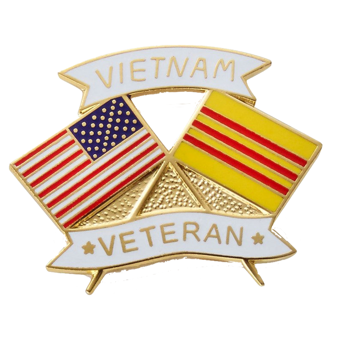 Vietnam/USA Veteran Flag Pin
