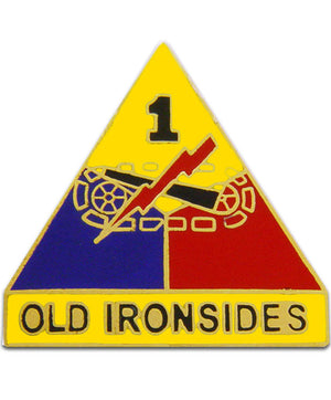 1st Armored Division (Old Ironsides) Insignia Pin