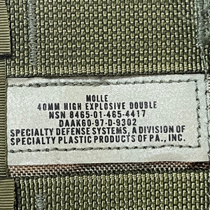 U.S. GI M81 Woodland Double 40MM Single Pouch USED