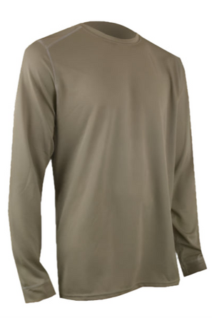 XGO Tan499 FRAC Lightweight Berry Compliant Phase 1 (FR1) Long Sleeve Crew T-Shirt USA MADE