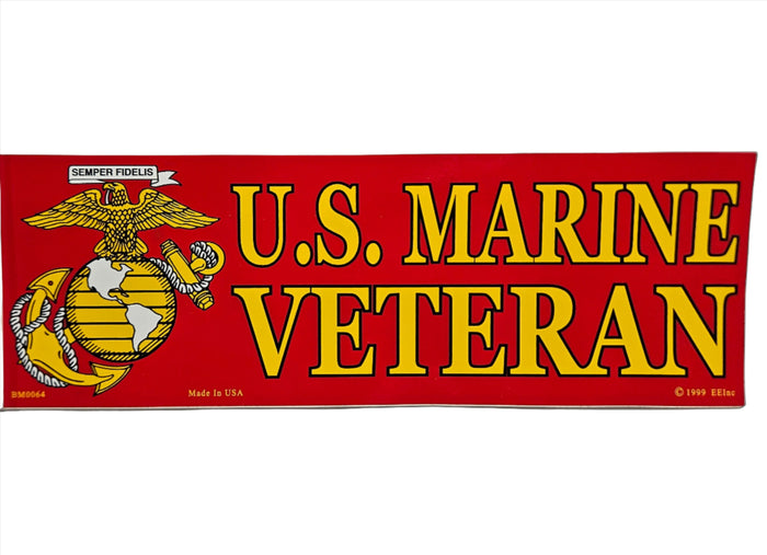 USMC Veteran Bumper Stickers