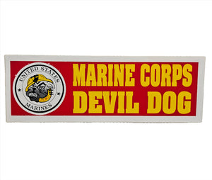 USMC Marine Corps Devil Dog Bumper Sticker