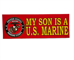USMC My Son Is a U.S. Marine Bumper Sticker