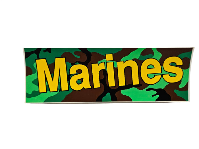 USMC ERDL Camo Marines Bumper Sticker