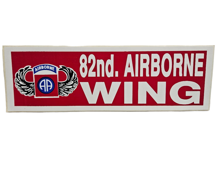 82nd. Airborne Wing Bumper Sticker