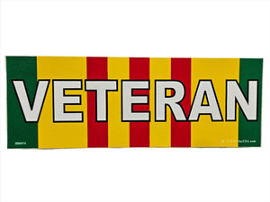 Vietnam War Veteran Bumper Sticker